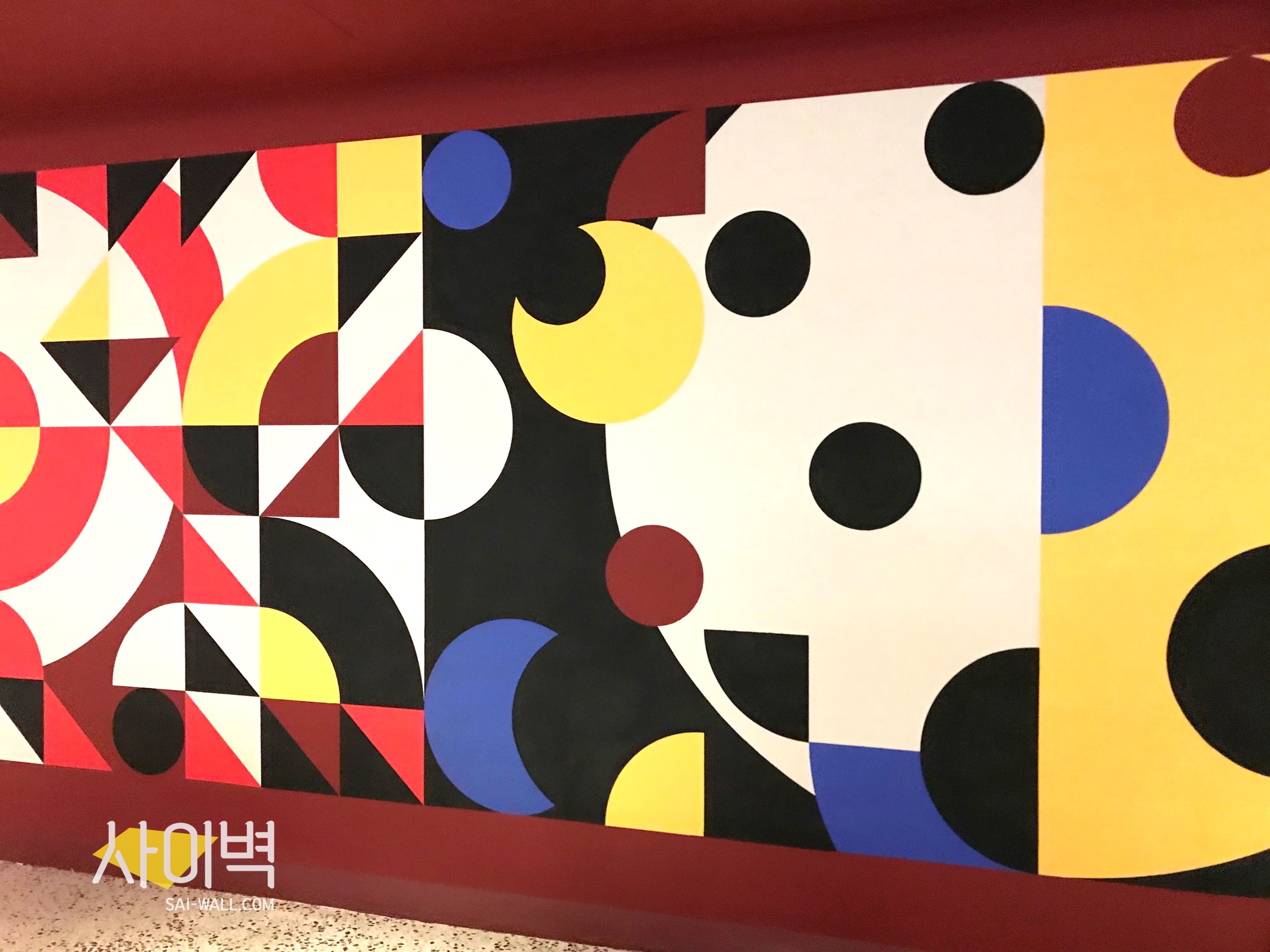 플라워 베이커리 카페 인테리어 벽화 시공 사진 2